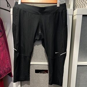 Nike Black and White Athletic Capris